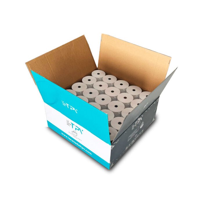 Caja 500 rollos papel térmico 80 x 80 x mm Sin Bisfenol - Imagen 6