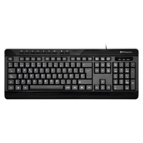 Teclado qwerty español multimedia phoenix phkeylight con cable us