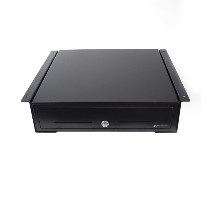 Soporte universal bajo mesa phoenix para cajón portamonedas 41x42 negro - Imagen 4
