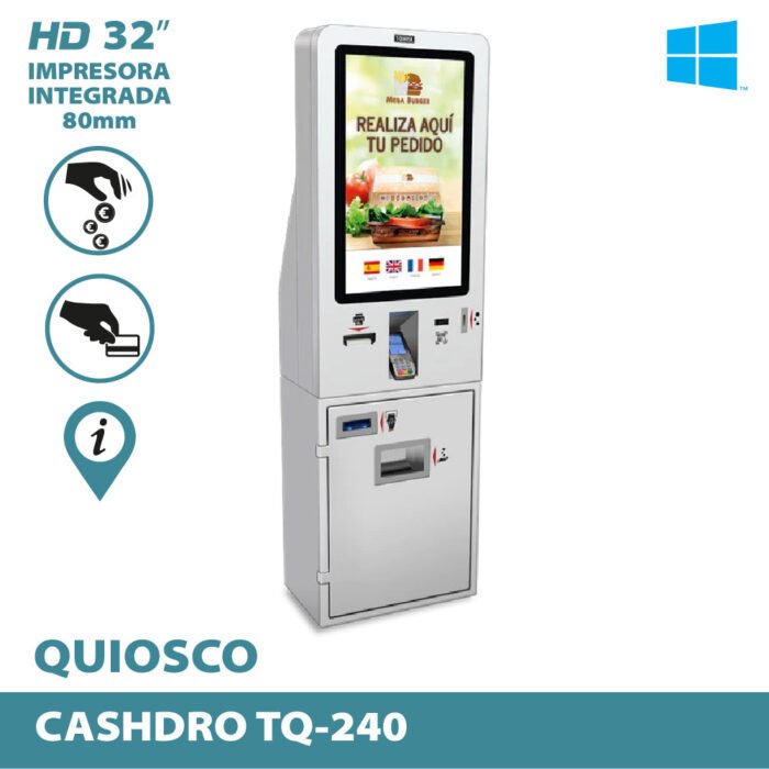 T-QUIOSK T-Q240 Intel Core i3/4GB/128GB SSD/32" Windows